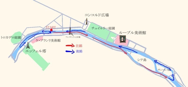 バトー・ムーシュの周回ルート