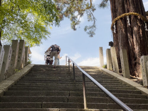 石山寺の階段