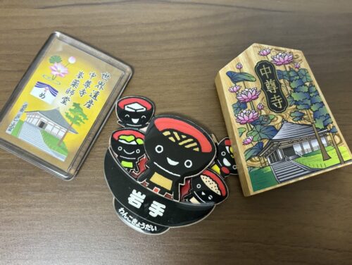 中尊寺金色堂のお土産で買ったマグネット