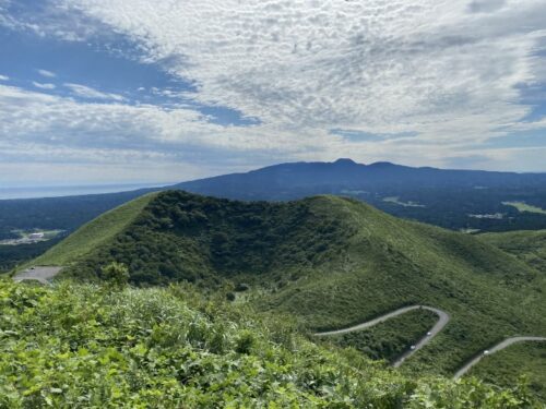 寒風山から眺めた山々の絶景