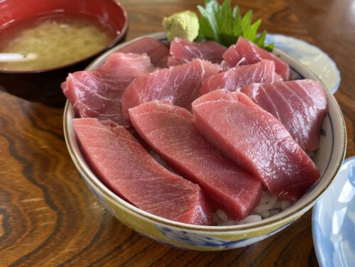 青森の本州最北端・大間崎で食べた絶品中トロ丼