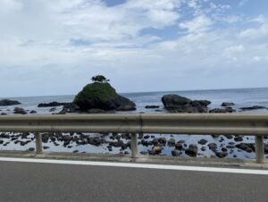 下北半島から海を眺めた景観のいい景色