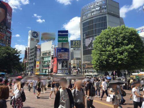 東京の渋谷の街並み