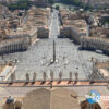 バチカン市国・サンピエトロ寺院の頂上から見渡したバチカン市国とローマの街並み。個人旅行での忘れがたい風景。/ Sweeping view of Vatican City and Rome from the top of St. Peter’s Basilica — an unforgettable scene from a solo journey.